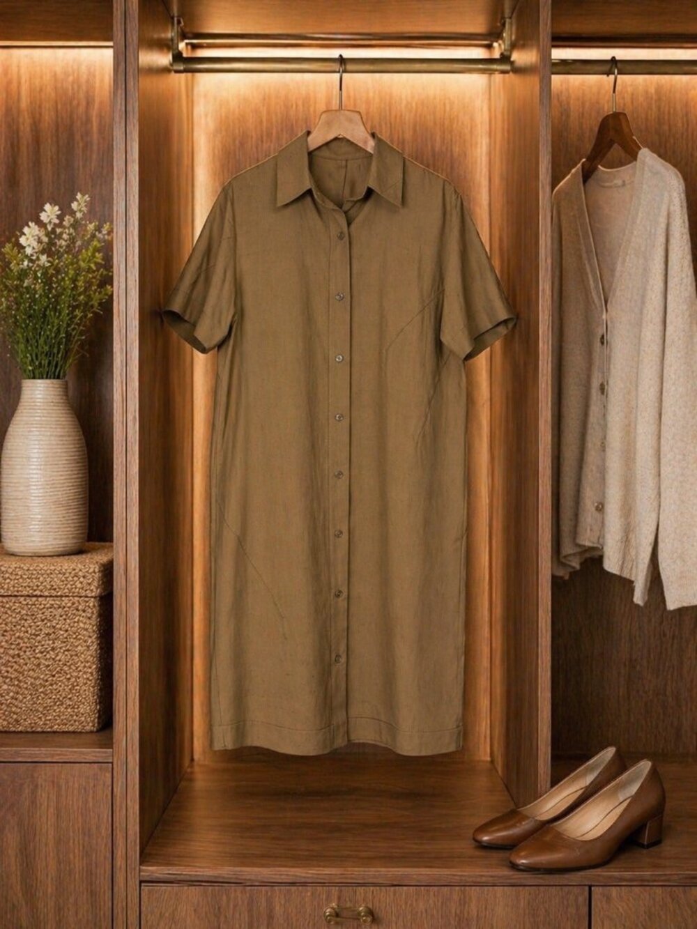 NWT VTG 90s Platt Saks Fifth Ave 100% Silk Shirt Dress Size 10 $510